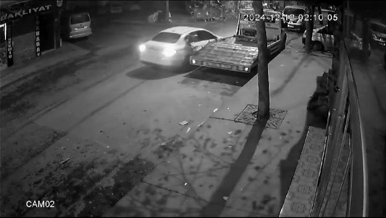 Arnavutköyde iki grup arasında çıkan çatışma kamerada