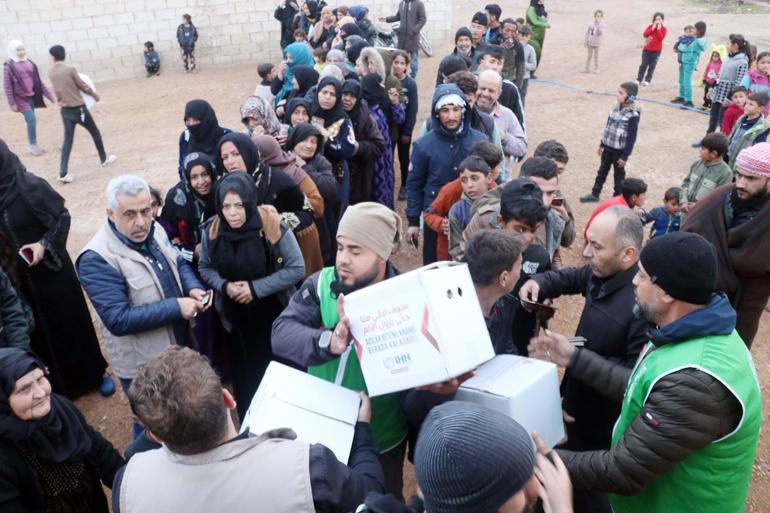 Münbiçli sivillere, Türk STKlardan gıda yardımı