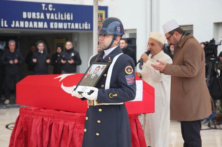 Bursa Adliyesindeki saldırıda şehit olan uzman çavuş için tören düzenlendi