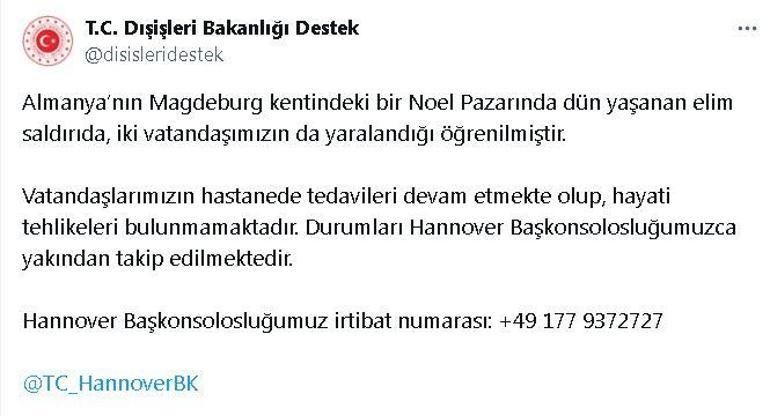 Almanyadaki Noel pazarı saldırısında 2 Türk yaralandı