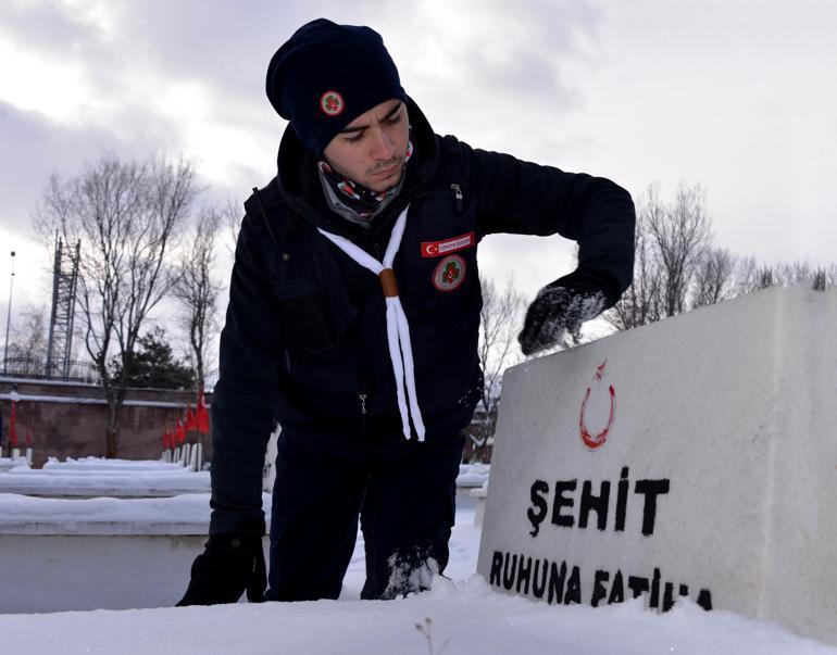 Milli Bilinç Kampına katılan 130 izciden Karskapı Şehitliğine ziyaret