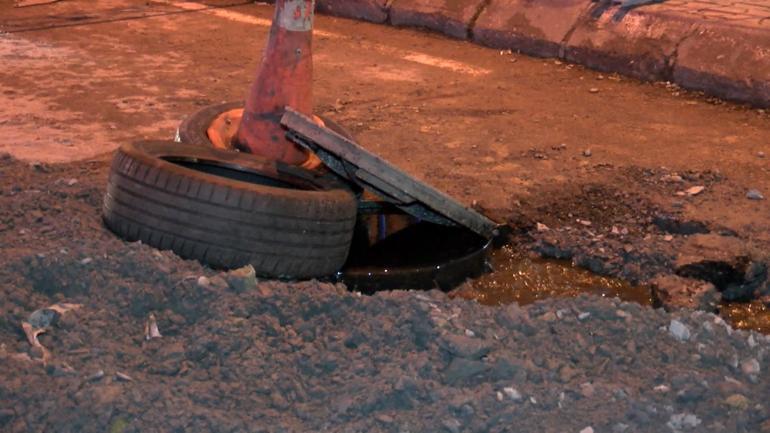 Güngören’de 1 ay önce çöken yol, tekrar çöktü