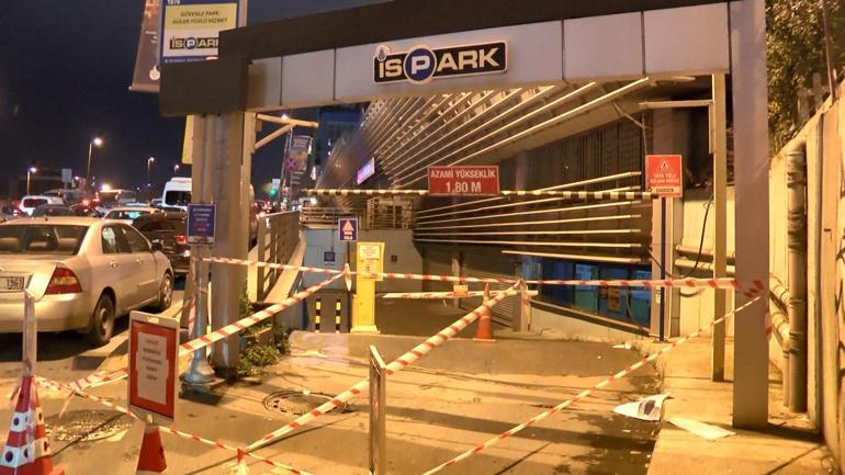 Beyoğlu’nda İSPARK Tepebaşı otoparkı binada görülen çatlaklar nedeniyle kapatıldı