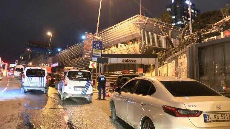 Beyoğlu’nda İSPARK Tepebaşı otoparkı binada görülen çatlaklar nedeniyle kapatıldı