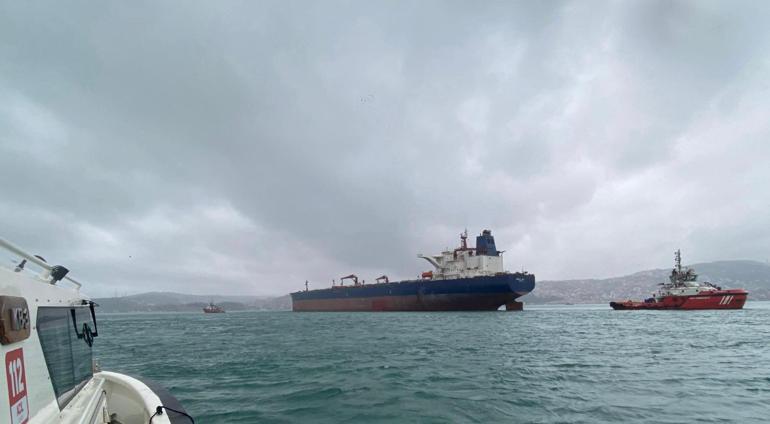 İstanbul Boğazında arıza yapan tanker Ahırkapı Demirleme Sahasına çekildi