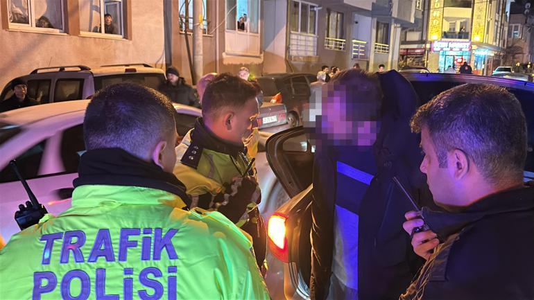 Polisten kaçan alkollü sürücü, 10 kilometrelik takiple yakalandı