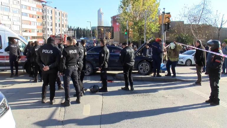 Şişlide ters yöne girip motosikletliye çarptı, yakınları gelene kadar aracından inmedi