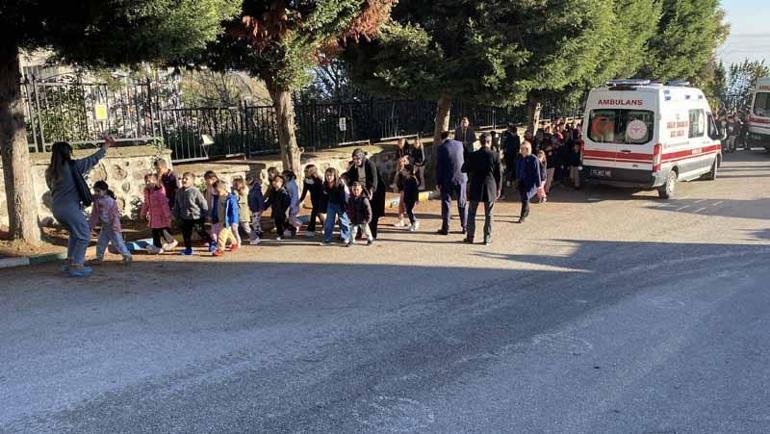 İlkokulda elektrik panosundan yangın çıktı, öğrenciler tahliye edildi