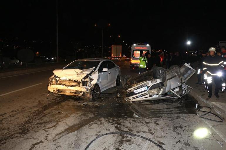 Tokatta 2 otomobilin karıştığı kaza kamerada; 1 ölü, 2 yaralı