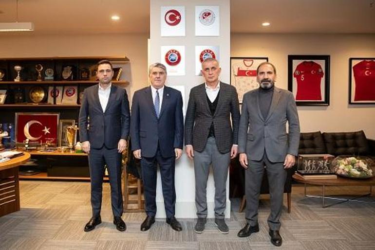 Beşiktaş Başkanı Serdal Adalıdan TFF Başkanı Hacıosmanoğluna ziyaret