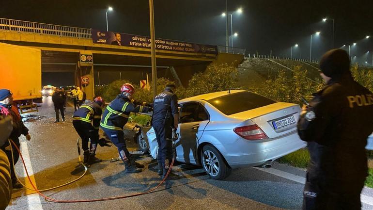 Ters yöne giren otomobil kamyonla çarpıştı: 1 ölü, 1 yaralı