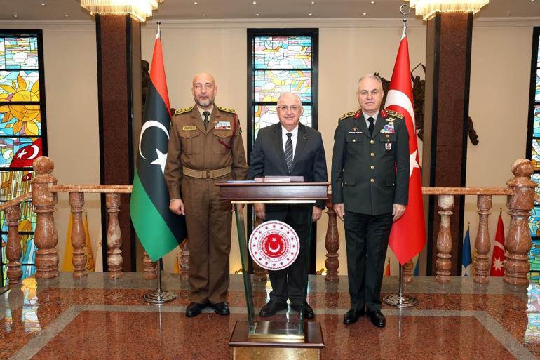 Bakan Güler, Libya Genelkurmay Başkanı Al Haddadı kabul etti