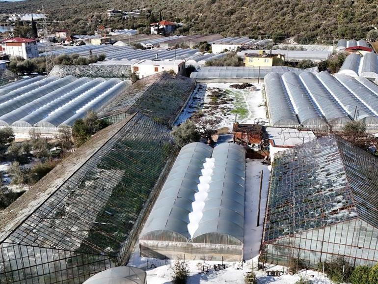 Şiddetli dolu ve yağmur, 200 dönüm seraya zarar verdi