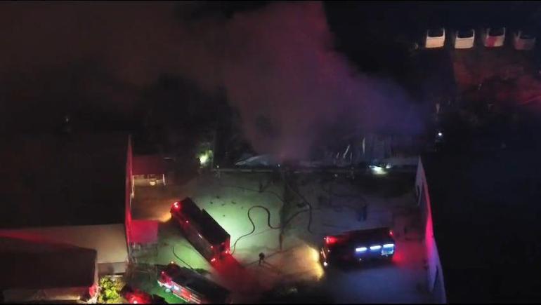 Bursada fabrikada korkutan yangın