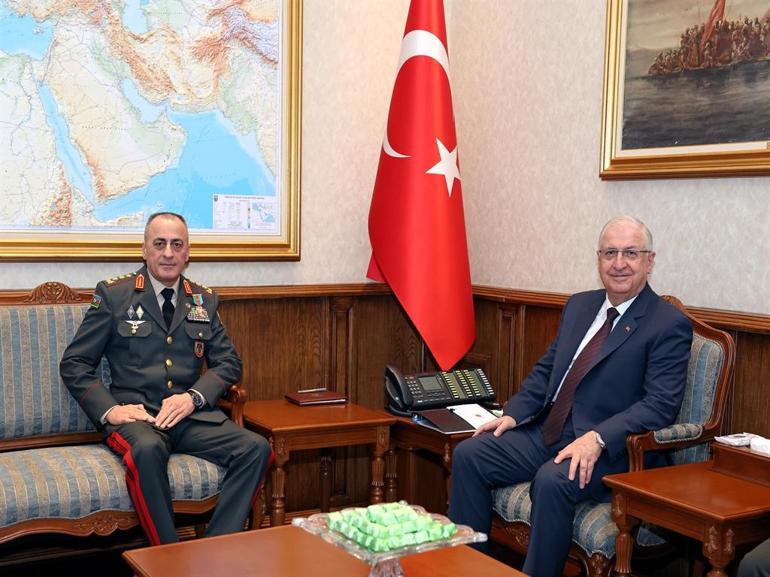 Bakan Güler, Azerbaycan Kara Kuvvetleri Komutanı Mirzeyevi kabul etti