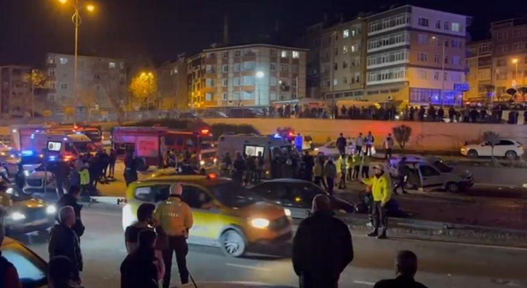 Esenler TEM bağlantı yolunda zincirleme trafik kazası: 1 ölü, 9 yaralı