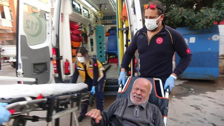 Yangında mahsur kalan komşuları için gözyaşı döktü