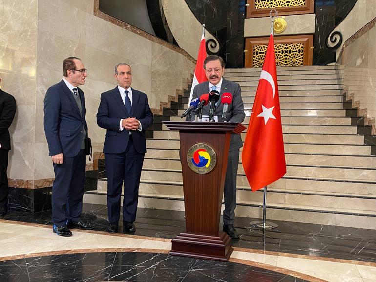 TOBB Başkanı Hisarcıklıoğlu, Mısır Dışişleri Bakanı Abdulati ile görüştü