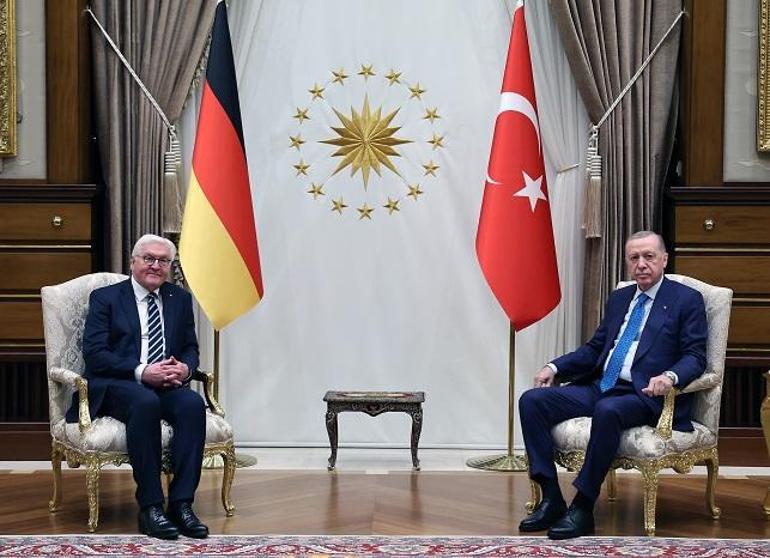 Cumhurbaşkanı Erdoğan, Alman mevkidaşı Steinmeier ile bir araya geldi