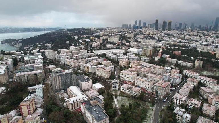 Avrupa Yakasında kar yağışı yer yer etkisini sürdürüyor