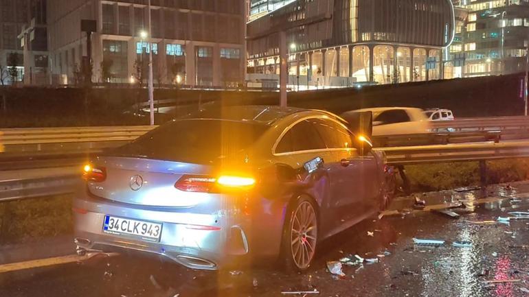 Ataşehirde 6 aracın karıştığı zincirleme kaza:1 ölü, 2 yaralı