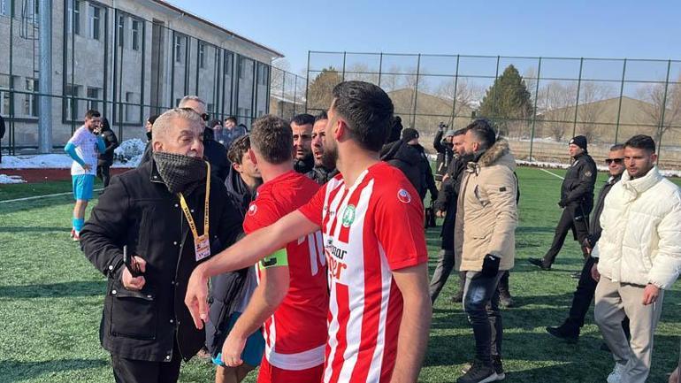 Sivasta amatör maçta gerginlik