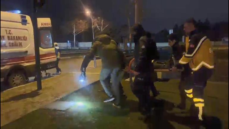 Bursada, 2.14 promil alkollü olan sürücünün kullandığı kamyonet dereye düştü