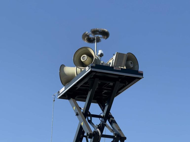 Bodruma mobil siren sistemi kuruldu