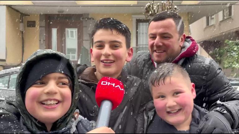 Avcılarda kar yağışı en çok çocukları sevindirdi