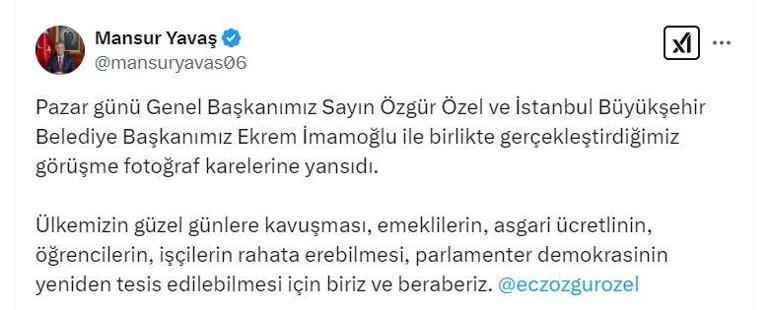 Mansur Yavaş: Biriz ve beraberiz
