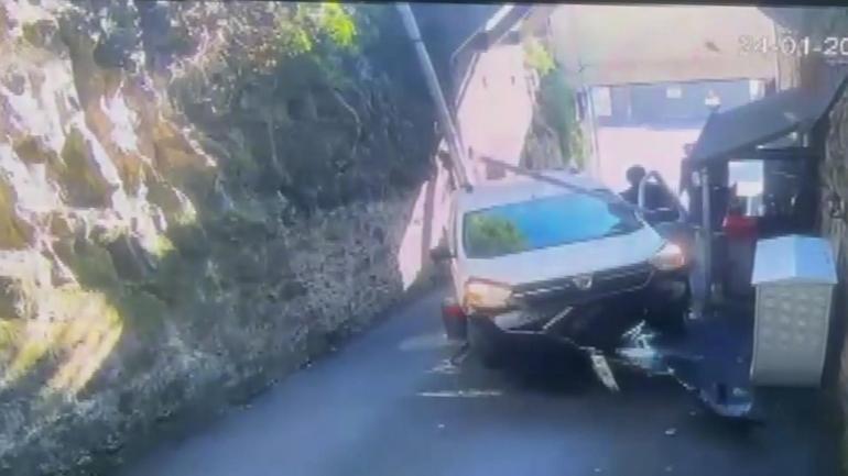 İş insanı İzzet Garihi tehdit eden şüphelinin holdinge girmeye çalıştığı görüntüler ortaya çıktı