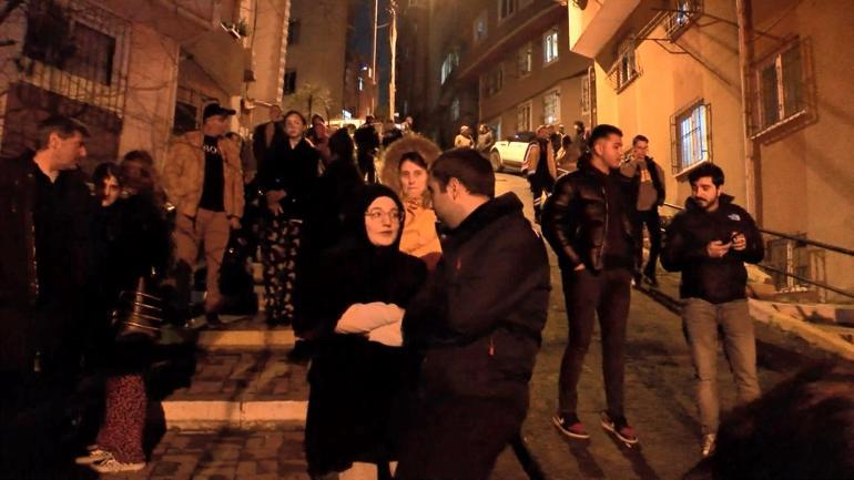 Şişli’de balkondaki kombi alev alev yandı