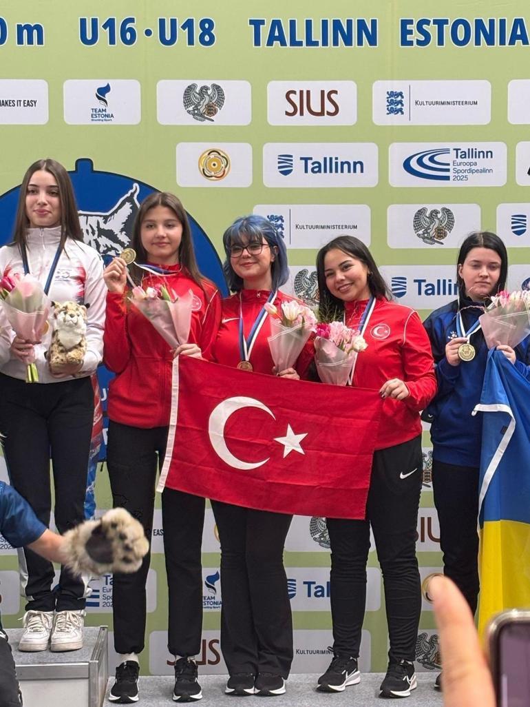 Türkiye U18 Havalı Silahlar Kadın Milli Takımı, Avrupa 3üncüsü oldu
