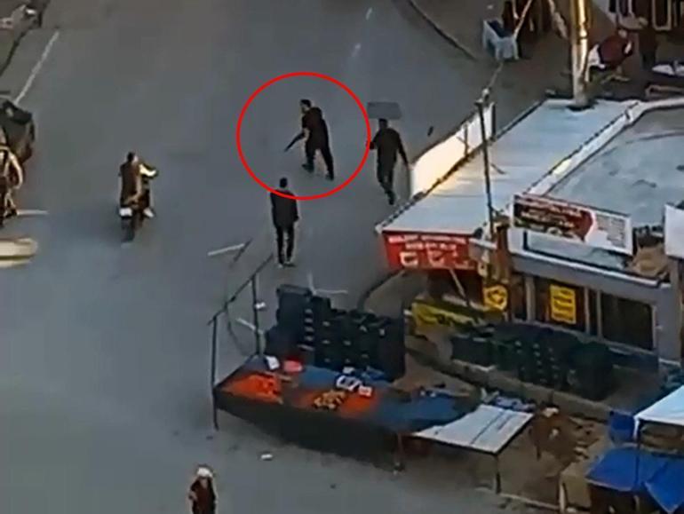 Husumetlisi ile eşi ve kızını tüfekle vurdu; kaçış kamerada