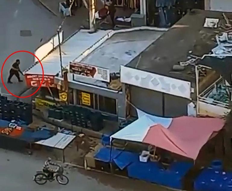 Husumetlisi ile eşi ve kızını tüfekle vurdu; kaçış kamerada