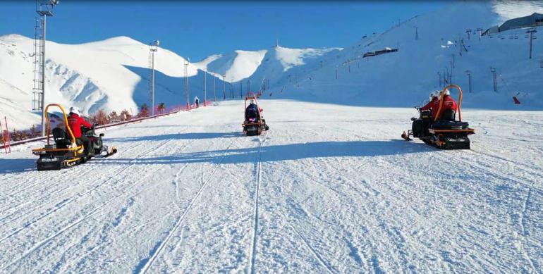 Palandökende çığ bölgesine giren 14 kişiye 41 bin TL ceza