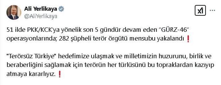 51 ilde PKK/KCK operasyonu: 282 gözaltı