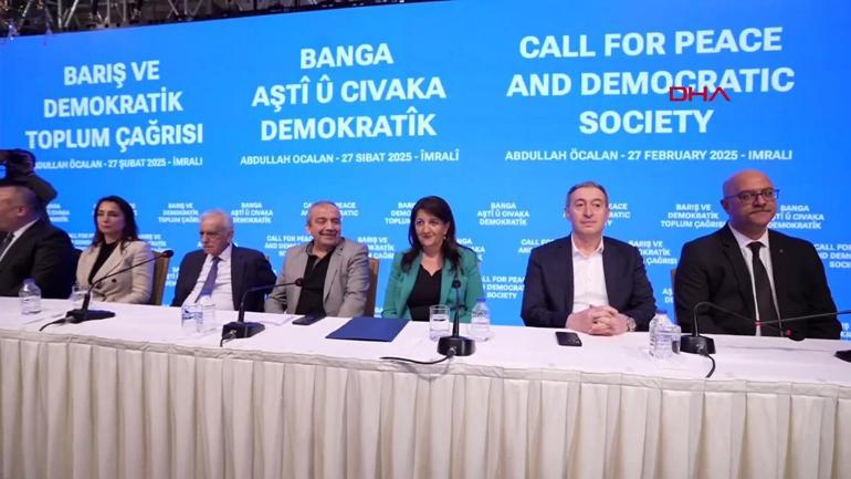 İmralı Heyeti Taksimde basın açıklamasında bulundu