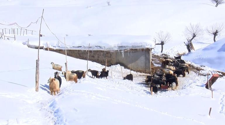 Köyde erzakı tükenen aile, 112den yardım istedi
