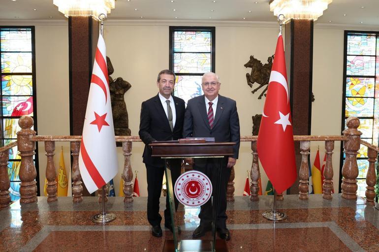 Bakan Güler, KKTC Dışişleri Bakanı Ertuğruloğlu ile görüştü