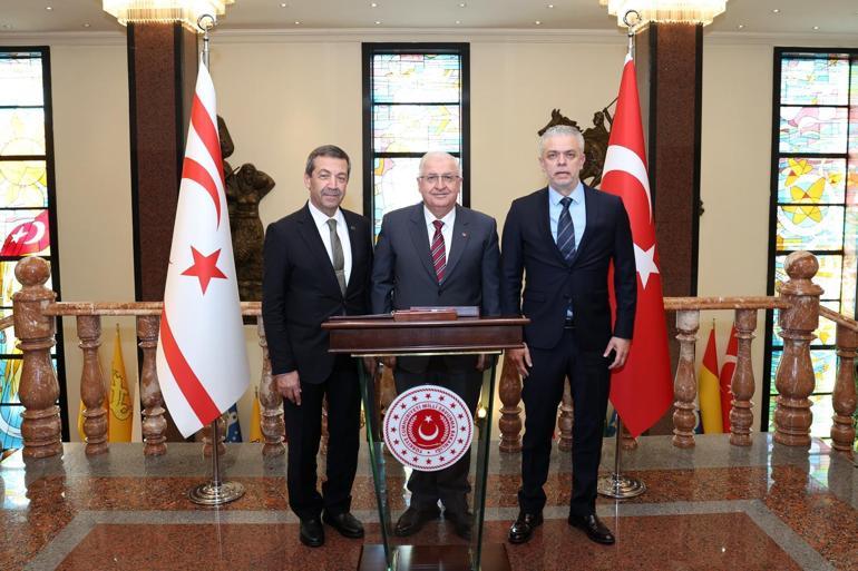 Bakan Güler, KKTC Dışişleri Bakanı Ertuğruloğlu ile görüştü