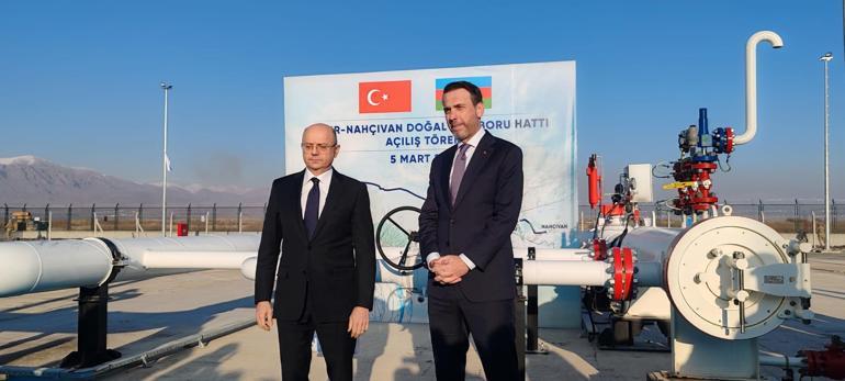 Türkiyeden Nahçıvana doğal gaz sevkiyatı başladı