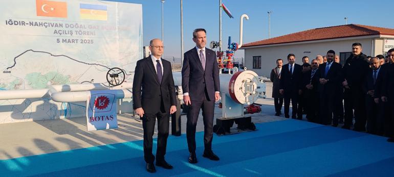 Türkiyeden Nahçıvana doğal gaz sevkiyatı başladı