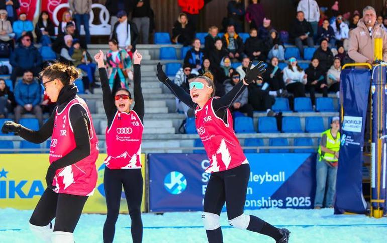 Türkiye U20 Kadın Kar Voleybolu Milli Takımı, namağlup Avrupa şampiyonu