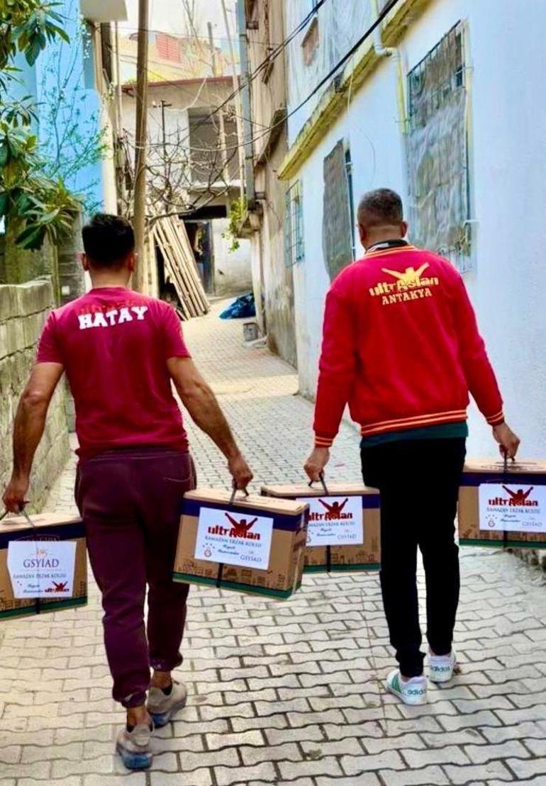 Ultraslan Hatay, depremzedelere erzak kolisi dağıttı
