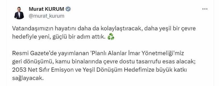 Planlı Alanlar İmar Yönetmeliği güncellendi