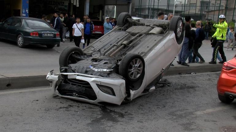 Esenler’de 6 araç 1 motosikletin karıştığı zincirleme kaza: 2 yaralı