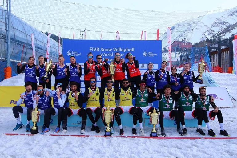 2025 FIVB Kar Voleybolu Dünya Turu Palandöken Etabında şampiyon Türkiye