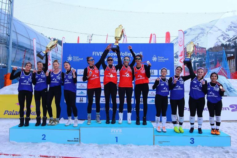 2025 FIVB Kar Voleybolu Dünya Turu Palandöken Etabında şampiyon Türkiye