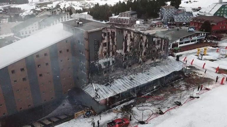 Uludağda otel yangını; 2 ölü
